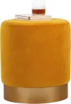 Tumba Hanah Home Memfis Mustard, kollane v., 40 cm x 40 cm x 45 cm
