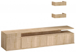TV-laud Kalune Design Alika, tamm v., 35 cm x 180 cm x 45 cm