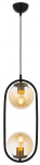 Valgusti rippuv Opviq Av-4275-2Bsy, E27, 2 x 60 W, l&auml;bipaistev v./must v.