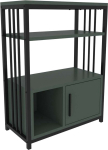 P&otilde;randariiul Kalune Design Letos 875ZNA4535, must v./roheline v., 80 cm x 60 cm x 29.6 cm
