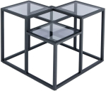 Kohvilaud Kayoom Steps 625, must v., 60 cm x 60 cm x 53 cm