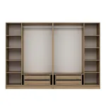 Riidekapp Kalune Design Kale 7541, pruun v., 52 cm x 270 cm x 190 cm