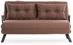 Diivanvoodi Hanah Home Sando 2-Seater, hele pruun v., 50 x 133 cm x 45 cm
