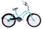 Laste jalgratas, linna- Huffy Fairmont 73559W, t&uuml;rkiissinine v., 20"