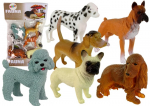 Kujukeste komplekt Lean Toys Fauna Dogs, 10 cm, 6 tk, mitmev&auml;rviline