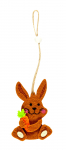 Dekoratsioon Bunny, pruun, 8 cm x 6 cm, 2 tk