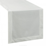 Piklik laudlina ristk&uuml;likukujuline Melinda, valge, 140 x 40 cm