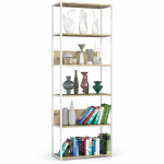 Raamaturiiul Akord Loft 700, tamm v./valge v., 192 cm x 70 cm x 32 cm