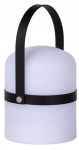 V&auml;litingimustes kasutatav lauavalgusti Lucide Little Joe, 0.3W, LED, IP44, valge v./must v., 10 cm x 18.5 cm
