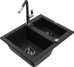 K&ouml;&ouml;givalamu koos kraaniga Mexen Carlos Flora, graniit, 58.2 cm x 47.5 cm x 17.7 cm, h&otilde;be/must