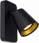 Valgusti seinale Lucide Turnon 09928/05/30, GU10, 2200 &deg;K, 1 x 5 W, must v.