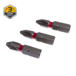 L&ouml;&ouml;kkruvikeeraja otsikud Forte Tools BT03I, PH2, 25 mm