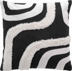 Dekoratiivne padi Douceur d`Interieur Mirade, valge v./must v., 40 cm x 40 cm