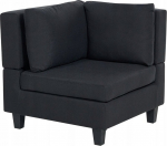 Mooduldiivani nurgaelement Beliani Unstad, must v., 76 x 76 cm x 72 cm