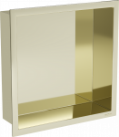 Sisseehitatav seinariiul Mexen X-Wall-R, 10 cm x 30 cm x 30 cm, kuldne v.