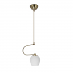 Valgusti rippuv Candellux Lighting Serano, E27, 1 x 60 W, pronks v.