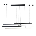 Valgusti rippuv AZzardo Merlo Dimm, 3000 &deg;K, 5 x 49 W, must v.