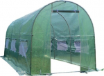 Akendega kaarjas kasvuhoone, pol&uuml;vin&uuml;&uuml;lkloriid (pvc), 4 x 2 m
