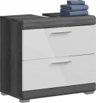 Valamualune vannitoa kapp MC Akcent Scout, valge v./hall v., 33.8 cm x 60 cm x 56.4 cm