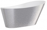Vann, teisaldatav Besco Melody, 170 cm x 80 cm x 72 cm, ovaalne, valge/h&otilde;be
