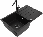 K&ouml;&ouml;givalamu koos kraaniga Mexen Bruno, vaik/graniit, 79.5 cm x 49.5 cm x 20 cm, must