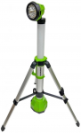 Ehitusvalgusti koos statiiviga, liigutatav Greenworks G24SL, 18 W, 300 - 2200 lm, IP20, must v./roheline v./kroom v.