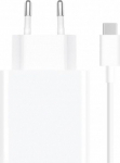 Telefoni laadija Xiaomi EU Charger, USB-A/2 x USB-C, 5.39 cm, valge v., 67 W