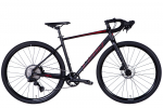 Jalgratas gravel Leon GR-90 HDD, 28 ", M raam, must/punane