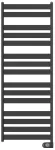 Elektriline r&auml;tikuradiator Zehnder, must v., 50 cm x 120 cm, 500 W