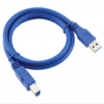 Juhe RoGer RO-PR-C-B USB 3.0 Type A Male, USB 3.0 Type B Male, 1.5 m, sinine