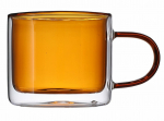 Topeltseinaga klaasist tass Kopenhagen THK-093851, oranž, 0.250 l