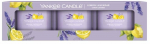 K&uuml;&uuml;nal, komplekt, l&otilde;hna Yankee Candle Signature Lemon Lavender, 10 h, 37 g, 3 tk, Violetne