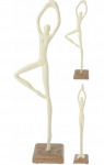 Dekoratiivne kujuke Mondex HV123150, pruun/valge, 11.5 cm x 7.5 cm x 36 cm, 0.210 kg