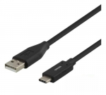 Kaabel Deltaco Baltic, USB Type A/USB Type-C, 150 cm, must v.