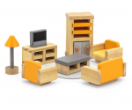 M&ouml;&ouml;bel, komplekt Viga Toys PolarB Sitting Room, kollane v.