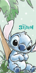 Rannar&auml;tik Lilo and Stitch Tropical Cutie, sinine v./roheline v., 140 cm x 70 cm