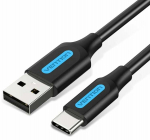 Juhe Vention COKBD, USB Type C/USB Type A, 50 cm, must v.