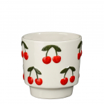 Lillepott Mica CHERRY 1195378, keraamiline, &Oslash; 9.5 cm, valge v.