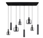 Valgusti lagi Trio Mataro, E14/E27, 5 x 10 W, h&otilde;be v./must v.