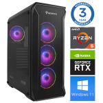 Statsionaarne arvuti Intop RM67833WH AMD Ryzen 5 3600, DDR4 16 GB, SSD 250 GB, Nvidia GeForce RTX5060 8 GB GDDR7, Windows 11 Home