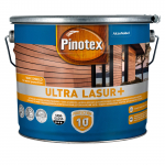Puidu immutusvahend Pinotex Ultra Lasur+ CRL, l&auml;bipaistev v., 10 l