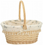 Korv Home4you Willi Emma 88821, puuvill/paju, 45 cm x 34 cm, pruunikas v.