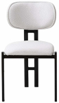 Toolide komplekt Kalune Design Muriz 4968 974NMB1974, matt, valge v./must v., 47.5 cm x 43 cm x 83 cm, 2 tk