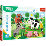 Pusle Trefl The Treflik Family In The Countryside 14361, 40 cm x 60 cm, 24 tk, mitmev&auml;rviline