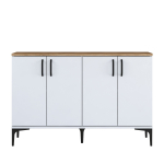 Kummut Kalune Design JE162, valge v./p&auml;hklipuu v., 78.6 cm x 40 cm x 120 cm