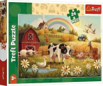 Pusle Trefl Cow on the Farm, 60 cm x 40 cm, 24 tk