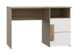 Kirjutuslaud koos kapiga Domoletti Clif LBLT21-C804, tamm v./valge v.