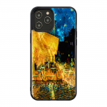 Telefoni &uuml;mbris iKins Cafe Terrace Back Case For Apple iPhone 12 Pro Max Black, must v., Apple