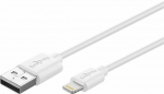 Kaabel Goobay, Apple Lightning/USB male, 300 cm, valge v.