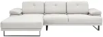 Nurgadiivan Hanah Home Mustang Small, hele pruun v., vasak, 174 x 274 cm x 83 cm
